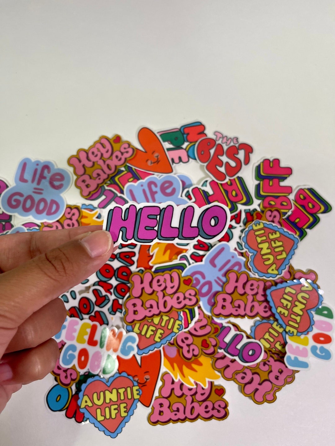 Hello Sticker Labels Hello Sticker, Handmade Sticker, Waterproof Sticker, Stickers for ...