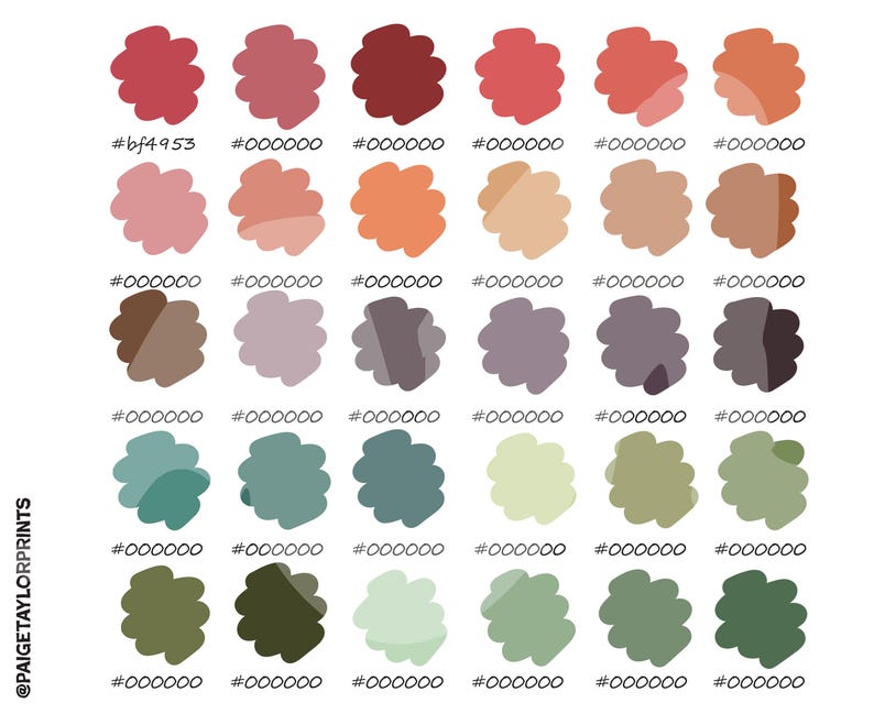 Melon Picnic Procreate Color Palette, Colorful Palette, Color Palette ...