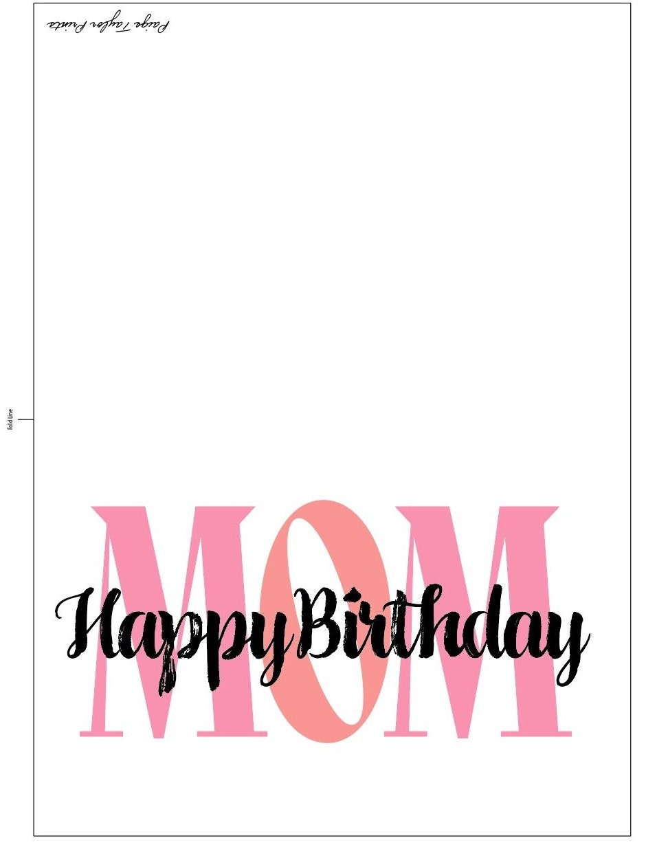 Happy Birthday Mom Printable Card - Il Fullxfull.4789979496 Senw 