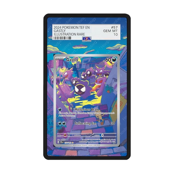 rare gastly pokemon card 2024 Japanese Sv5k-wild Force 080 Art PSA 10 Graded discard an Energy attached to your opponents Active Pokmon Gastly - 102/162 - 102/162