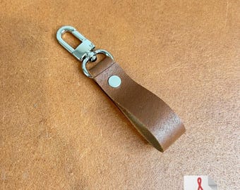 Leather Keychain Pattern with Trigger Snap Loop (PDF Digital Download)