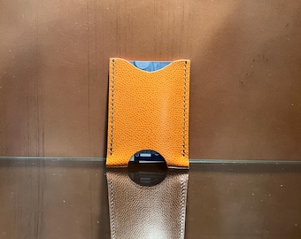 Leather Cardholder - Slim Minimalist Wallet - handmade, hand stitched - artisan made - handcrafted goods