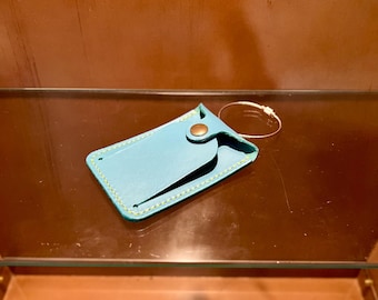 Leather Luggage Tag - Travel Accessory - handmade leather goods