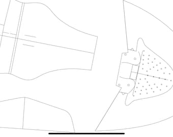 AJ1 High Top Sneaker Pattern - US Size 10 (PDF Download)