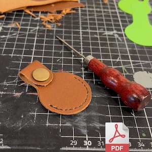 Leather AirTag Case Pattern: DIY Cover Template (Digital PDF)