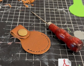 Leather AirTag Case Pattern: DIY Cover Template (Digital PDF)
