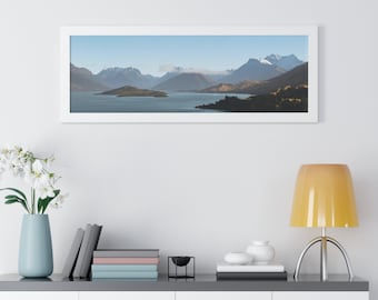New Zealand Mountain Panorama Print: Queenstown Landscape (Digital Download)