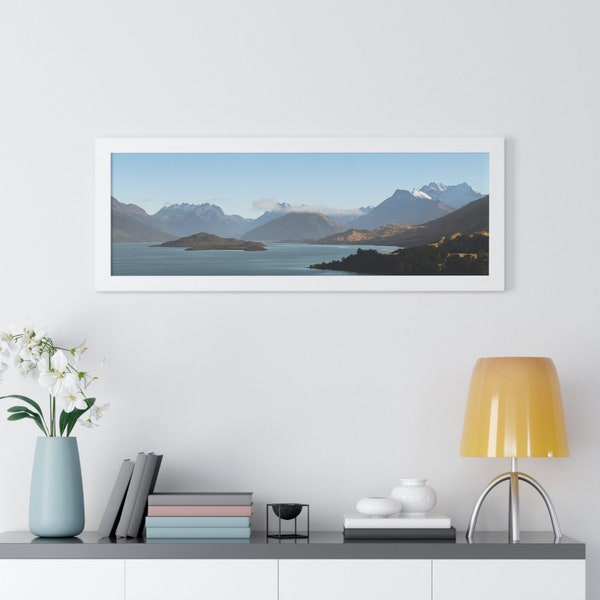 Mountain Landscape Panorama New Zealand Mountain Print Living Room Art New Zealand Print Wall Decor Printable Poster Queenstown Print