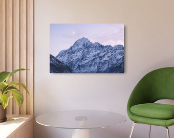 Aoraki/Mount Cook Print: New Zealand Mountain Landscape (Digital Download)