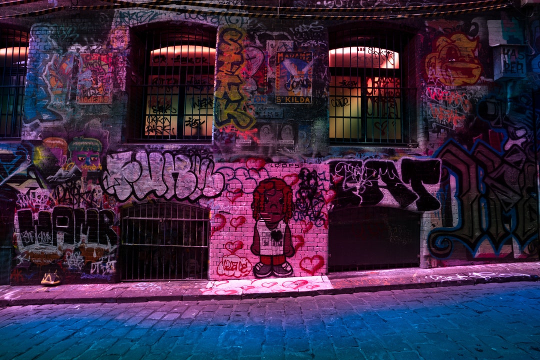 Graffiti Street Art, Living Room Decor, Pop Culture Wall Art, Graffiti ...