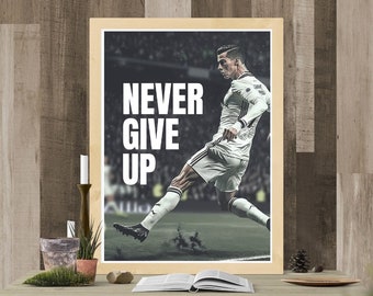 Cristiano Ronaldo Soccer Wall Art Print: Football Poster (Digital Download)