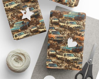 Papel de regalo para camionetas todoterreno, papel de regalo para todoterrenos