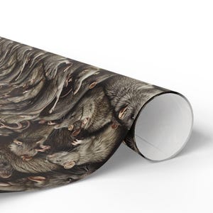 Rat Pattern Wrapping Paper, Vermin Lover Gift Packaging image 6
