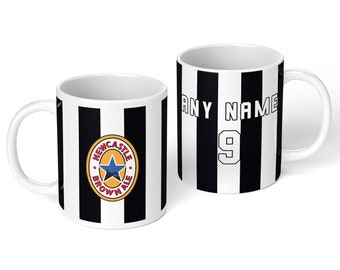 Personalised Newcastle United 1996 Kit Mug | Gift for Newcastle United Fan | Retro Newcastle United Kit Mug | Custom Newcastle United Mug