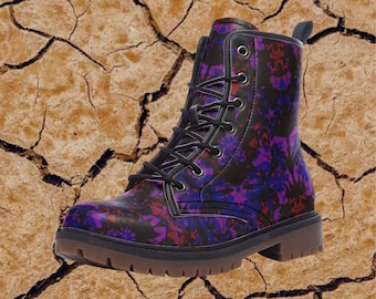 Violet Dream Vegan Leather boots Festival boots