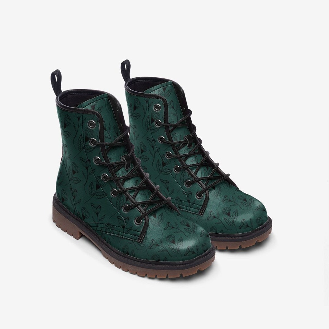 Florence Flowertales Vegan Leather Boots Festival Boots - Etsy