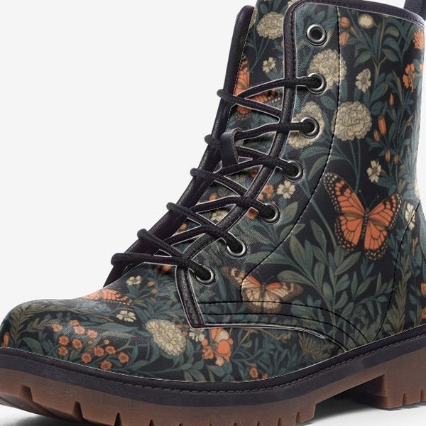 Monarch Butterfly Print Women's Boots