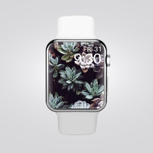 Apple Watch Wallpaper | Smart Watch Wallpaper | Botanical Watch Face | Plant Watch Screensaver | Botanical Watch Background