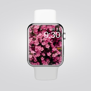 Floral Apple Watch Wallpaper | Spring Watch Face | Apple Watch Face | Floral Watch Background | Apple Watch Aesthetics | Smart Watch | Boho