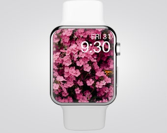 Floral Apple Watch Wallpaper | Spring Watch Face | Apple Watch Face | Floral Watch Background | Apple Watch Aesthetics | Smart Watch | Boho