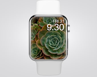 Apple Watch Wallpaper | Smart Watch Wallpaper | Flower Watch Face | Plant Watch Screensaver | Botanical Watch Background
