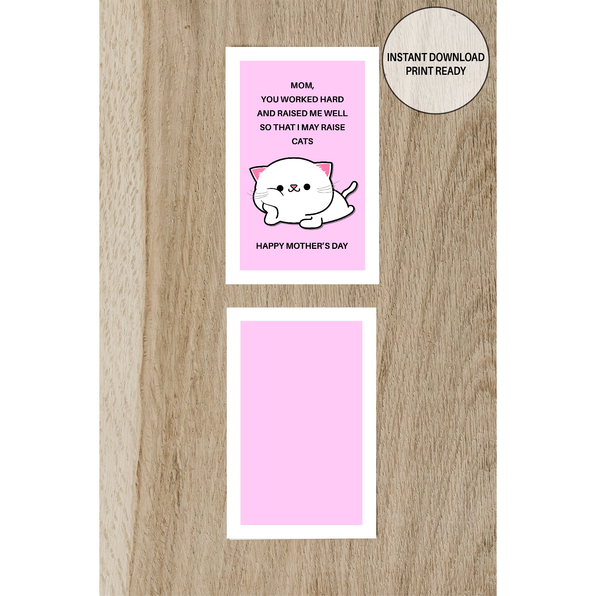 Mother's Day Card, Funny Mother's Day Card Printable, Mother's Day Card ...