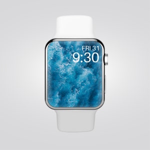 Apple Watch Wallpaper | Smart Watch Wallpaper | Ocean Watch Face | Ocean Watch Screensaver | Ocean Waves Watch Background | Waves | PNG