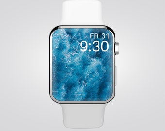 Apple Watch Wallpaper | Smart Watch Wallpaper | Ocean Watch Face | Ocean Watch Screensaver | Ocean Waves Watch Background | Waves | PNG