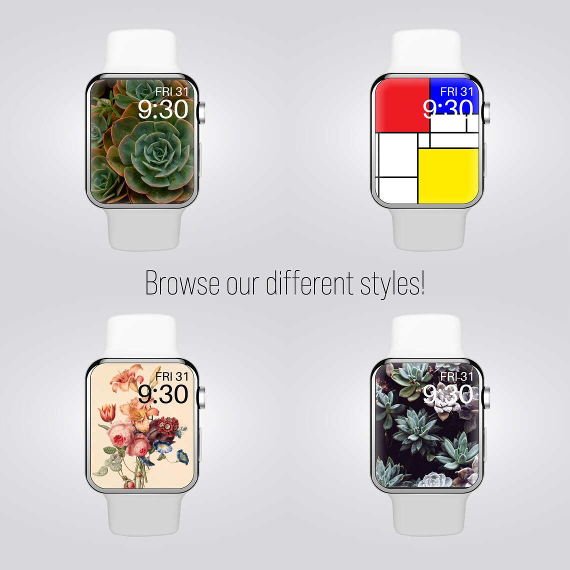 3d floral apple watch wallpaper