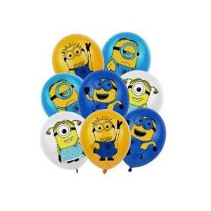 8 Pcs Set of Banna Loving Cartoon Characters Balloons Bouquet B108