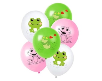 6 Stück Super süße Nebel Latex Ballons BQ129