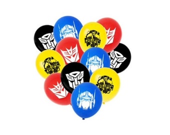 8 Piece Set of Assorted Robot Balloons BQ59