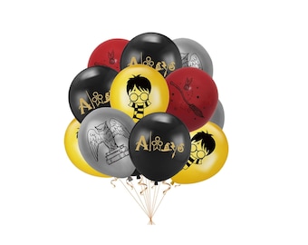 Juego de 12 piezas Ramo de globos con temática de película para niños BQ81