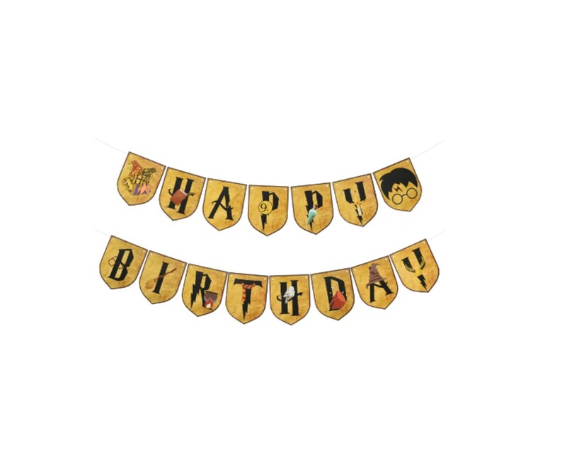 PERSONALISED HARRY POTTER BIRTHDAY BANNERS Hufflepuff House Banners Harry Potter PERSONALISED HARRY POTTER BIRTHDAY BANNERS Hufflepuff House Banners Harry Potter