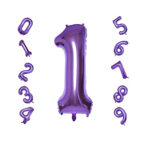 Palloncini con numeri viola da 40&quot; (3 piedi).