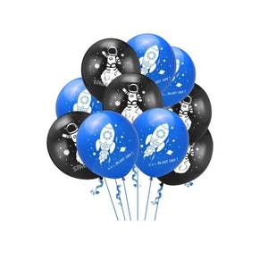 10 Pcs set of Spaceship and Astronaut Themed Balloons BQ109