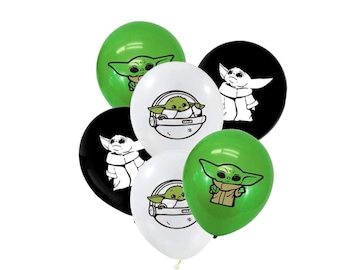 6 Piece Set of Assorted Character Latex Balloon Bouquet BQ69