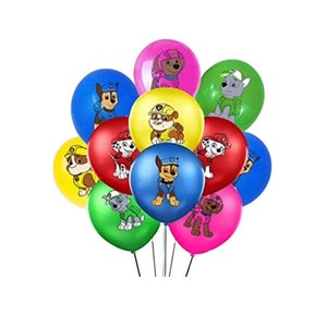 10 Pcs set of 12" Latex Cartoon Puppy Hero Balloons BQ115