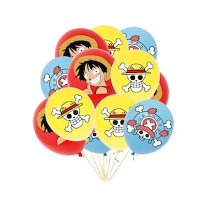 Set da 15 pezzi di palloncini a tema anime pirata BQ135