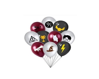 Juego de 18 piezas de globos de látex de personajes de películas para niños surtidos BQ55