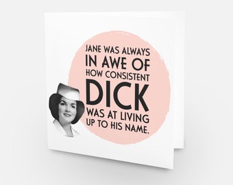 Vintage Vibes Funny Greeting Card- Jane