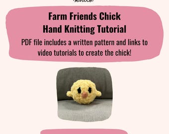 Videotutorial de pollito / Tutoriales de tejido a mano / Patrón de pollito tejido a mano / Descarga digital