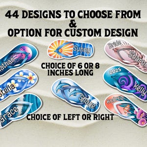 Personalized Flip Flop Cruise Door Decorations Magnet, Custom Magnetic Cruise Door Decoration, Family Cruise Ship Magnet, Cruise Magnet Gift