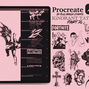 ignorant tattoo stamp vector project from program Procreate