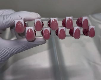 Acrylic French Tip Press on Nails