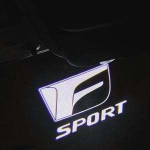 Bright F-Spo Custom 2Pcs Entry LED Logo Light Car Adjustable Angles [Bright] Active