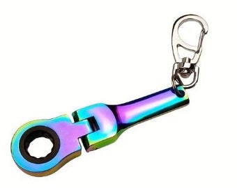 Ratchet Wrench Mini Shaped JDM Metal Racing Keychain 10mm