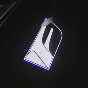 Bright Fs  2Pcs Entry LED Logo Light Car Adjustable Angles [Bright]