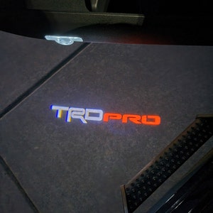 TRD Pro Door Light |  2Pcs Entry LED Logo Adjustable Angles [Glass Lens] CUSTOM | 6 yrs warranty