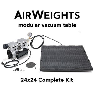 AirWeights Vacuum Workholding System for CNC Machine -  24&quot;x24&quot; Table with Pump - Complete Kit